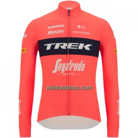 Wielershirt 2023 Trek-Segafredo Lange Mouw - Roze